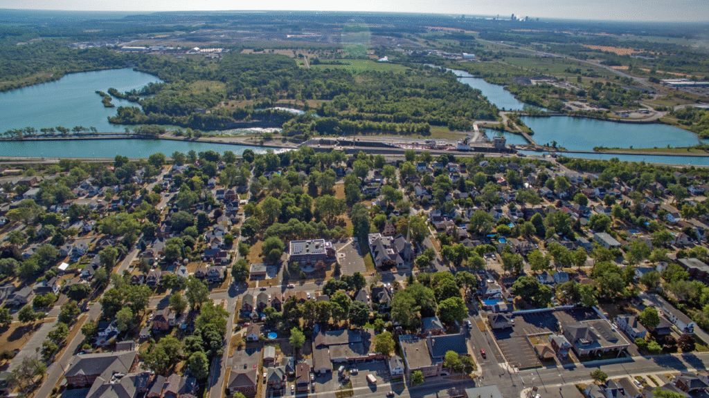 Drone view of Thorold